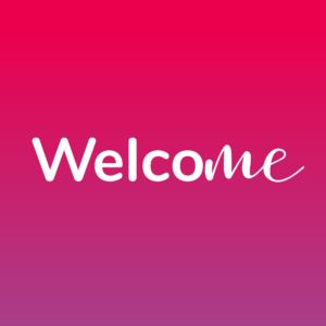Logo and link for WelcoMe website